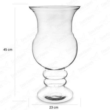 Imagem de Vaso de Vidro para Decoração Italia 45x23 - Pense Flores