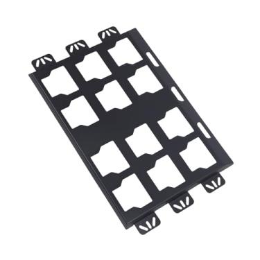 Imagem de Luocute Placa de Montagem de Embalagem Compatível Com Caixa de Ferramentas de Embalagem, 13.4x21.9 Em Caixa de Ferramentas de Armazenamento Base de Montagem Em Alumínio de Alumínio (Preto)