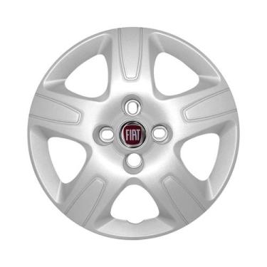 Imagem de Calota Aro 14 Fiat Strada 2013 2014 2015 2016 Prata - GFM