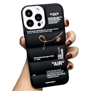 Imagem de GaraiCkeey Capa de telefone de silicone acolchoada da marca de calçados esportivos para iPhone 13 Pro Max de 6,7 polegadas, tênis Ins Classic Cool Label Pattern Soft TPU Capa protetora de corpo