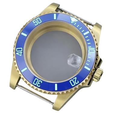 Imagem de FEIYASHI Caixa de relógio de cerâmica verde impermeável SUB Diver de 40 mm Vidro de safira para NH35 NH34 36 8215 2824 Movimento Watc (NH35 NH34/36/38 Movimento + Tampa inferior de vidro 1)