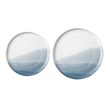 Imagem de Prato de serviço pratos de jantar de cerâmica, pratos de pratos, cozinhas, restaurantes, pratos redondos, pratos de bife, pratos de sobremesa, pratos de jantar regulares, pratos lisos (cor: B, Tamanho