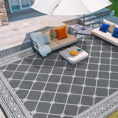 Imagem de Tapete ao ar livre HiiaRug 274x366 cm Impermeável Portátil