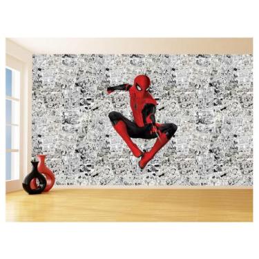 Imagem de Papel De Parede 3D Heróis Página Quadrinhos Hq 3,5M Nhma153 - Você Dec