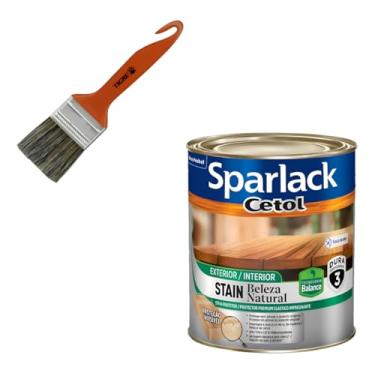 Imagem de Pincel Tigre 695 1.1/2 + Cetol Stain Beleza Natural 900ml Natural Fosco