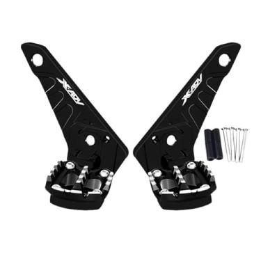 Imagem de Anti-derrapante CNC Pedal Traseiro Descanso De Pé Dobrável Apoios De Pés Passageiro Footpegs Para XADV 750 Xadv750 2021 2022 2023(Black 2)