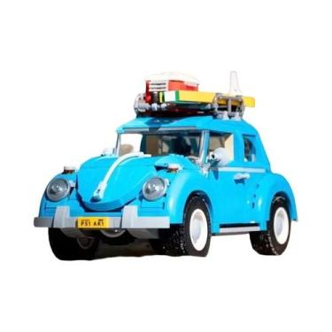 Imagem de Conjunto De Blocos De Montar Carro Camper Blue Beetle 1167 Peças, Mode