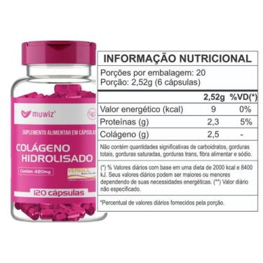 Imagem de Colágeno Verisol  120 Cápsulas / 420mg  Muwiz