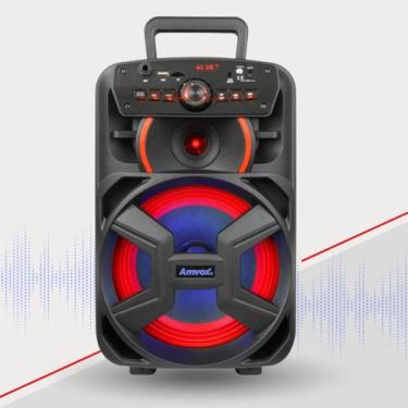 Imagem de Caixa De Som Amplificada Amvox Aca 221 Bluetooth com Radio Portátil Po