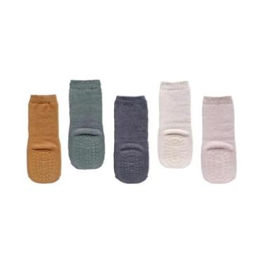 Imagem de Meias Grossas Antiderrapantes Para Bebês Meninos E Meninas Com Forro D