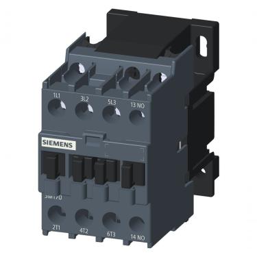 Imagem de Contator Siemens 3MT7018-1AA10-0AN2 para Motor AC-3 18A 220V 3 Polos 1 na Terminal de Parafuso