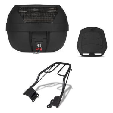 Imagem de Baú Bauleto Para Moto 28 Litros Pro Tork Com Bagageiro Fazer 150, FUME