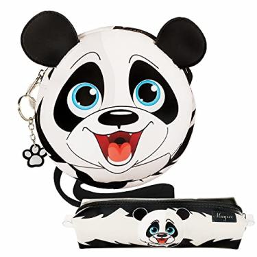 Imagem de Kit Infantil Bolsa e Estojo, Ursinho Panda - Magicc Bolsas KI-048