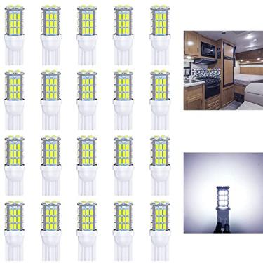 Imagem de Antline T10 921 194 168 lâmpadas de LED branco frio, 20 pacotes, LED super brilhante 3014 42-SMD substituição 12 Volts, trailer, barco, porta-malas, luzes de ré