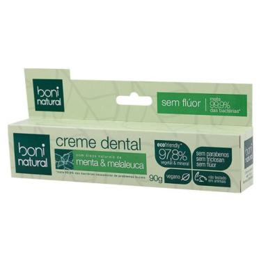 Imagem de Creme Dental Boni Natural Menta E Melaleuca 90G - Boni Brasil