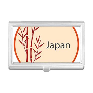 Imagem de Carteira de bolso com estampa de bambu vermelho da cultura japonesa