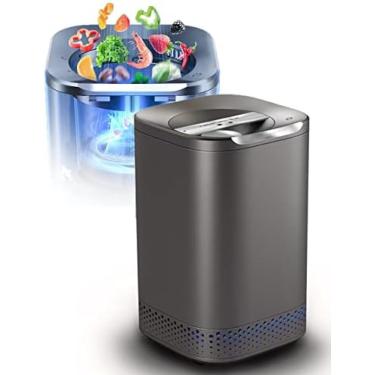 Imagem de Composteira Elétrica De Cozinha, Composteira Inteligente De Resíduos De Cozinha, Composteira Doméstica E De Cozinha, Cicladora Automática De Resíduos De Alimentos De Bancada, Transforme Lixo Em Co