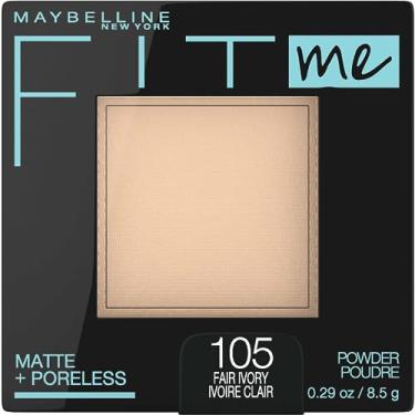 Imagem de Maybelline New York Fit Me Matte + Poreless Pressed Face Powder Makeup, Fair Ivory, 0,29 oz, embalagem com 1