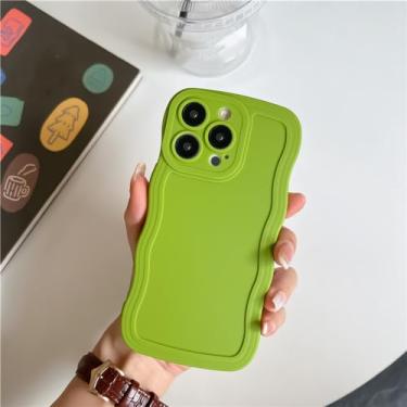 Imagem de Capa traseira ondulada de cor sólida para Huawei P60 Art P50 P40 P30 Lite XL Mate 60 50 40 30 20 Pro Slim TPU Capa de telefone de silicone, verde, para Mate 40 Pro Plus