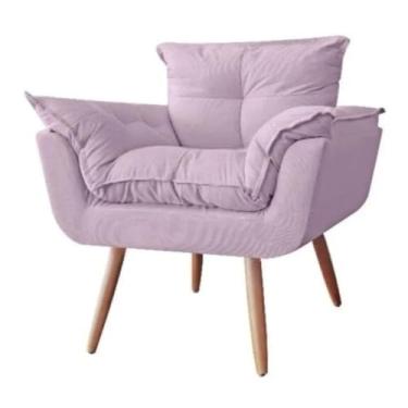 Imagem de Poltrona Decorativa Linda Platinum Decor Lilas