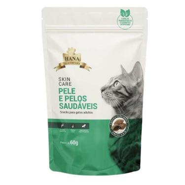 Imagem de Snacks Hana Nuggets Pele e Pelos Saudáveis para Gatos Adultos - 60 g -