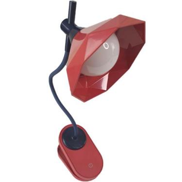 Imagem de Luminaria de Mesa Com Garra Diamante Touch Articulavel Presilha Led 3 