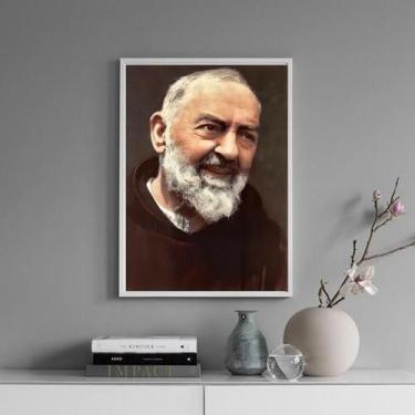 Imagem de Quadro Fotografia Padre Pio 33X24Cm - Quadros On-Line
