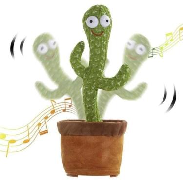 Imagem de Brinquedo De Pelúcia Cacto Dançante Canto E Dança