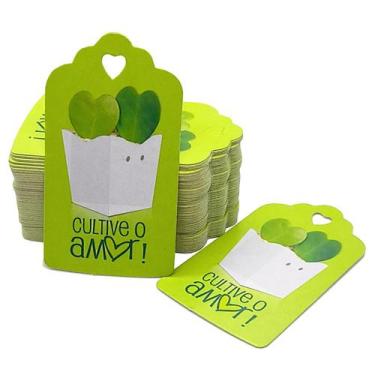 Imagem de Etiqueta Tag Decorativa Cultive o Amor 4x7cm 100 unidades - KARDOS