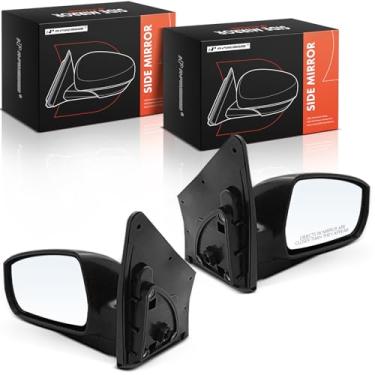 Imagem de A-Premium Par (2) Espelho retrovisor elétrico do lado do motorista e do passageiro compatível com Hyundai Tucson 2010-2015 - Espelho retrovisor externo preto dobrável manual não aquecido -