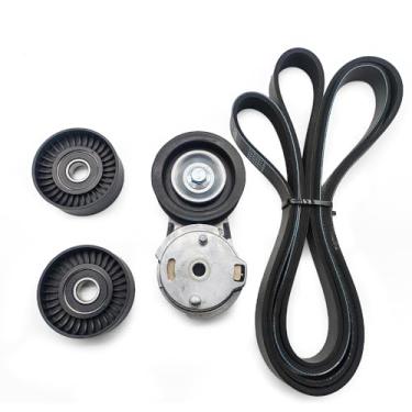 Imagem de Polia tensora de correia de transmissão 38382 adequada para Dodge Ram 1500 2500 3500 5.7L V8 2003-2008 Kit de componentes tensores de correia de transmissão substitui 53032130AA 53032130AC 38058