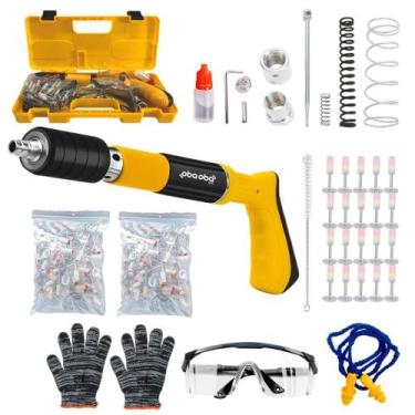 Imagem de Pistola de Fixação Finca Pino com 20 Rebites e Kit de Segurança - Oba 