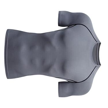Imagem de Camisa Esportiva Masculina de Compressão, Top de Treinamento de Ginástica Respirável de Secagem Rápida, Perfeita para Ioga, Corrida, Camisetas Esportivas, Camisa de Treino (M)