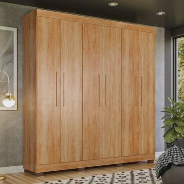 Imagem de Guarda Roupa Solteiro 6 Portas 4 Gavetas Flórida 100% mdf