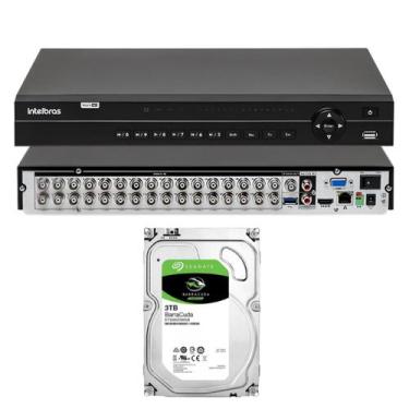 Imagem de Dvr 32 Canais Mhdx Multi hd 1232 H265 Intelbras c/Hd 3TB