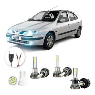 Imagem de Ultra Led Nano 22000lm Renault Megane 2000-2001 H1 H7 H1 - LUXLED y3, 
