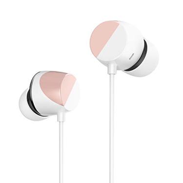 Imagem de TUNAI Fones de ouvido de piano audiófilo – Fones de ouvido de alta resolução com dois drivers para um som equilibrado incrível e agudos transparentes – Ótimo para exercícios na academia, esportes, ouvir em casa, Rose Gold