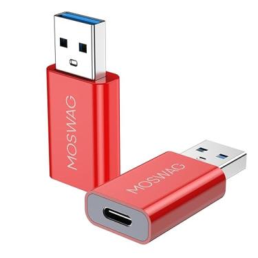 Imagem de MOSWAG Adaptador USB C fêmea para USB macho, adaptador USB C para USB compatível com Apple MagSafe Charger, Watch Series Ultra/8/7/se, iMac, MacBook Pro, MacBook, laptops, PC, computadores e mais