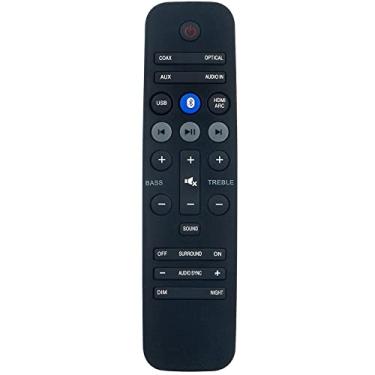 Imagem de Controle remoto de substituição 996580002887 Comandante adequado para Philips Sound Bar HTL2161B/F7 HTL2161B HTL2163B/F7 HTL2163B HTL3140S HTL3140B HTL3140S/12 HTL3140B/12 HTL3140B/12 HTLL3140B/12