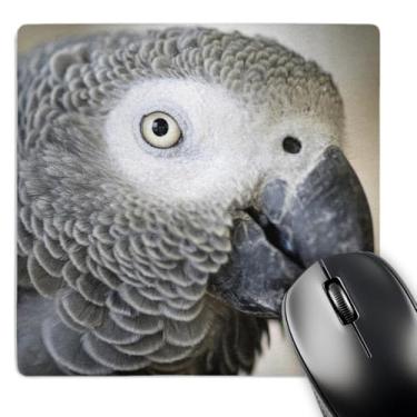 Imagem de 3dRose Pássaro tropical de papagaio cinza africano, Na02 Mfr001, mouse pad Mfr (mp_140254_1)