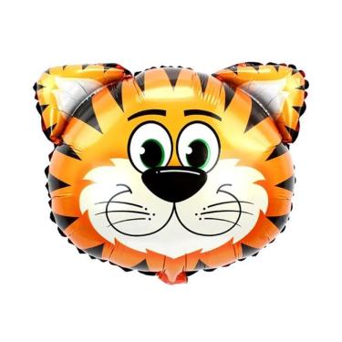 Imagem de Balão Metalizado Cabeça De Tigre - 24 Polegadas