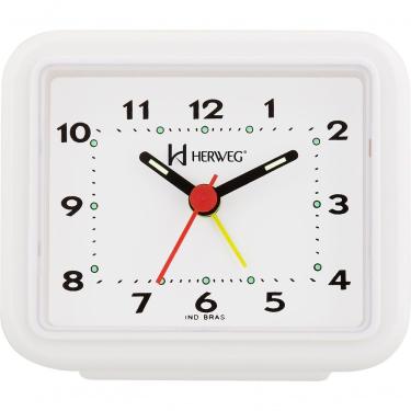 Imagem de Relógio Despertador Quartz Alarme Forte Branco - Branco