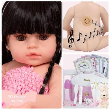 Imagem de Bebe Reborn Realista Menina Coelhinha Morena Fala 30 Frases - Cegonha 