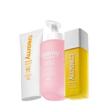 Imagem de Kit Creamy Skincare Emulsão de Limpeza Lático FPS60 Protetor Solar (3 