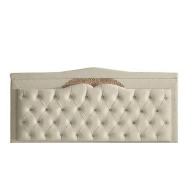 Imagem de Cabeceira De Cama Box Painel Barcelona King 195 cm Retro Capitonê Botã