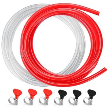 Imagem de Kegerator Beer Kit de linha de gás CO2 de 3 m, 3/40.6 cm, tubulação de linhas de cerveja e linha de gás CO2 de 3 metros, linhas de barril de cerveja, kit de substituição de linhas Kegerator, tubo de