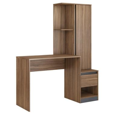 Imagem de Escrivaninha Com Armário 1 Porta 1 Gaveta Office Morada D02 Amendola/Grafito - Mpozenato