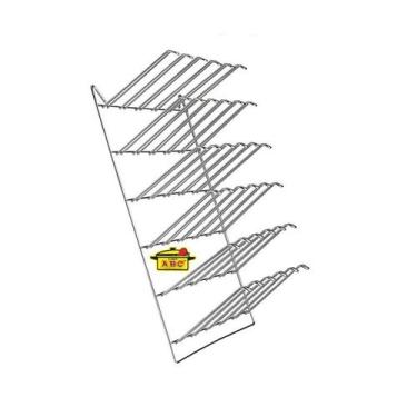 Imagem de Porta Copo Parede Cromado P/36 Copos - ABC