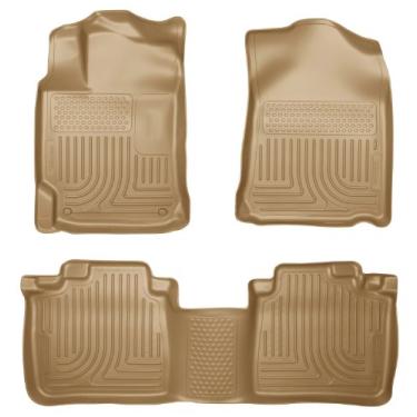 Imagem de Husky Liners Serve para Lexus RX350/RX450h 2010-15 Weatherbeater tapetes dianteiros e 2º assento, bronze, 99553