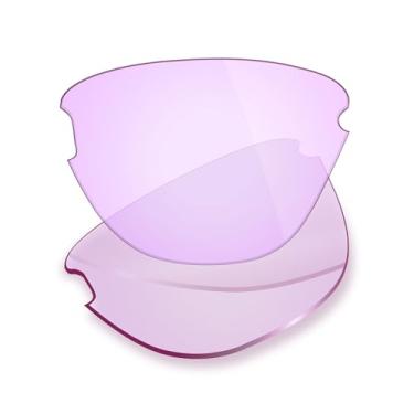 Imagem de Mryok Lentes de substituição para óculos de sol Oakley Frogskins Lite OO9374, HD Polarized, proteção UV, resistente a impactos, Rosa claro, One Size